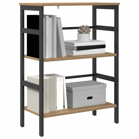 vidaXL Bookshelf Artisan Oak 60 x 29.5 x 81 cm Engineered Wood