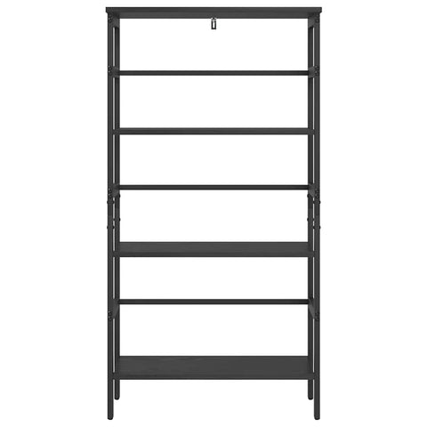 vidaXL Bookshelf Black Oak 60 x 29.5 x 115 cm Engineered Wood