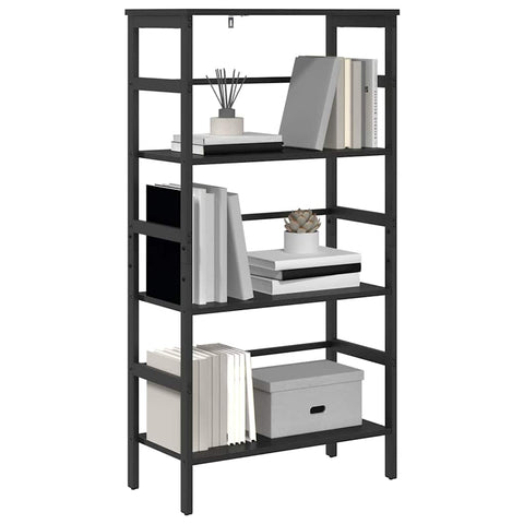 vidaXL Bookshelf Black Oak 60 x 29.5 x 115 cm Engineered Wood