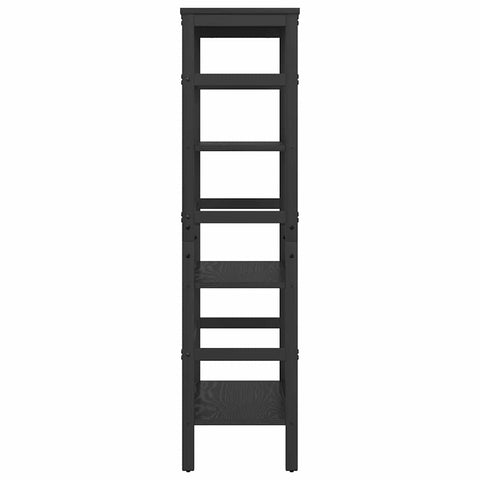 vidaXL Bookshelf Black Oak 60 x 29.5 x 115 cm Engineered Wood