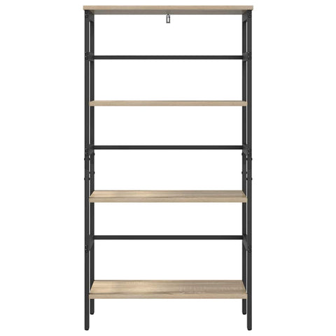 vidaXL Bookshelf Sonoma Oak 60 x 29.5 x 115 cm Engineered Wood