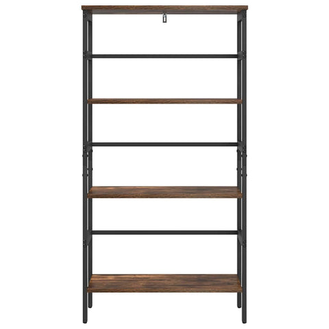vidaXL Bookshelf Smoked Oak 60 x 29.5 x 115 cm Engineered Wood