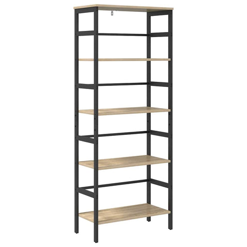 vidaXL Bookshelf Sonoma Oak 60 x 29.5 x 149 cm Engineered Wood