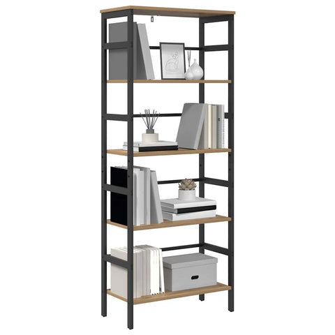 vidaXL Bookshelf Artisan Oak 60 x 29.5 x 149 cm Engineered Wood