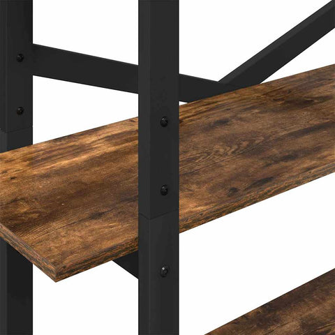 vidaXL Bookshelf Smoked Oak 100 x 33.5 x 178 cm Engineered Wood