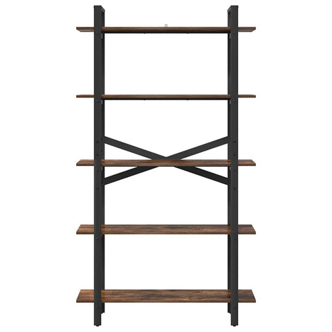 vidaXL Bookshelf Smoked Oak 100 x 33.5 x 178 cm Engineered Wood