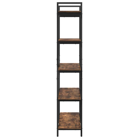 vidaXL Bookshelf Smoked Oak 100 x 33.5 x 178 cm Engineered Wood