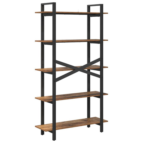 vidaXL Bookshelf Old Wood 100 x 33.5 x 178 cm Engineered Wood