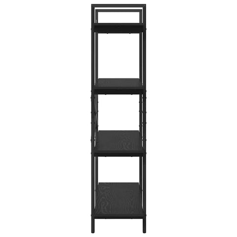 vidaXL Bookshelf Black Oak 100 x 33.5 x 140 cm Engineered Wood