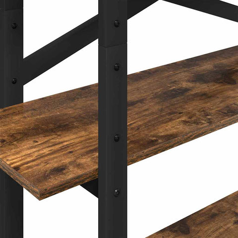 vidaXL Bookshelf Smoked Oak 100 x 33.5 x 140 cm Engineered Wood