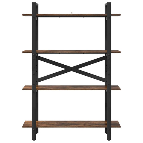 vidaXL Bookshelf Smoked Oak 100 x 33.5 x 140 cm Engineered Wood