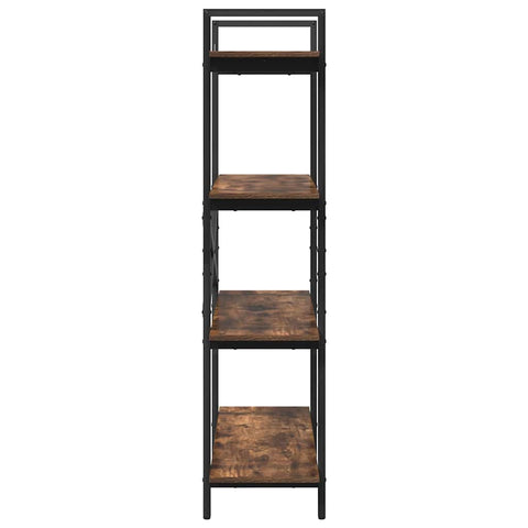 vidaXL Bookshelf Smoked Oak 100 x 33.5 x 140 cm Engineered Wood