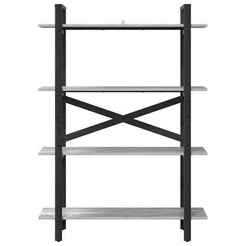 vidaXL Bookshelf Grey Sonoma 100 x 33.5 x 140 cm Engineered Wood