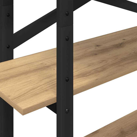 vidaXL Bookshelf Artisan Oak 100 x 33.5 x 140 cm Engineered Wood