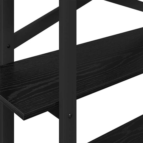 vidaXL Bookshelf Black Oak 100 x 33.5 x 102 cm Engineered Wood