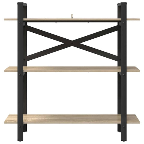 vidaXL Bookshelf Sonoma Oak 100 x 33.5 x 102 cm Engineered Wood