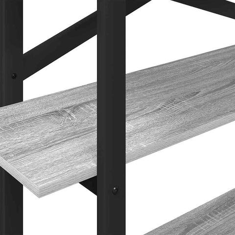 vidaXL Bookshelf Grey Sonoma 100 x 33.5 x 102 cm Engineered Wood