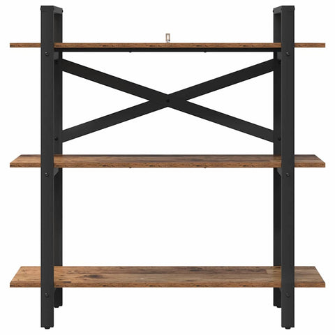 vidaXL Bookshelf Old Wood 100 x 33.5 x 102 cm Engineered Wood