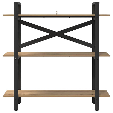 vidaXL Bookshelf Artisan Oak 100 x 33.5 x 102 cm Engineered Wood