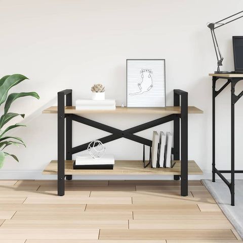 vidaXL Bookshelf Sonoma Oak 100 x 33.5 x 64 cm Engineered Wood