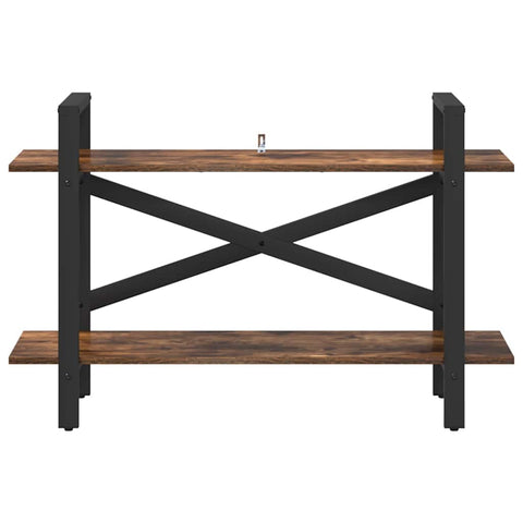 vidaXL Bookshelf Smoked Oak 100 x 33.5 x 64 cm Engineered Wood