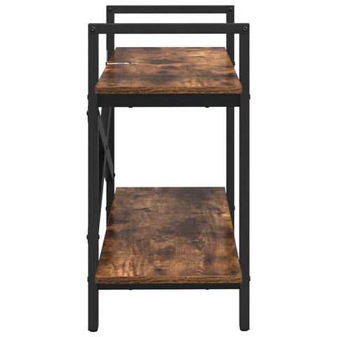 vidaXL Bookshelf Smoked Oak 100 x 33.5 x 64 cm Engineered Wood