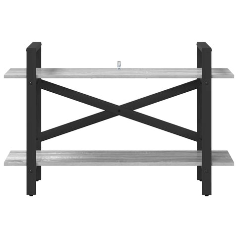 vidaXL Bookshelf Grey Sonoma 100 x 33.5 x 64 cm Engineered Wood