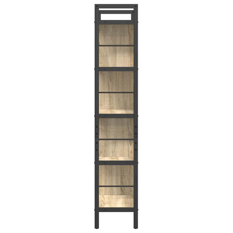 vidaXL Bookshelf Sonoma Oak 75 x 30 x 156 cm Engineered Wood