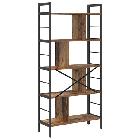 vidaXL Bookshelf Old Wood 75 x 30 x 156 cm Engineered Wood