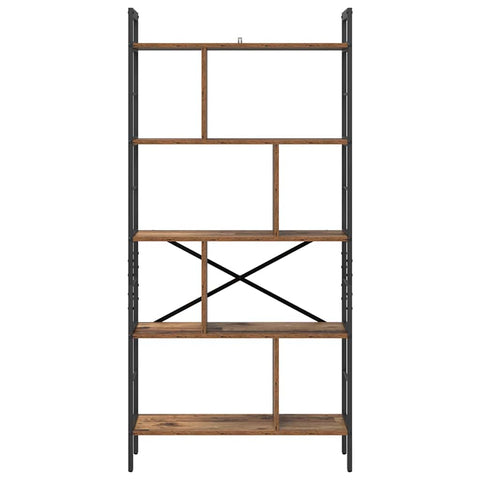 vidaXL Bookshelf Old Wood 75 x 30 x 156 cm Engineered Wood