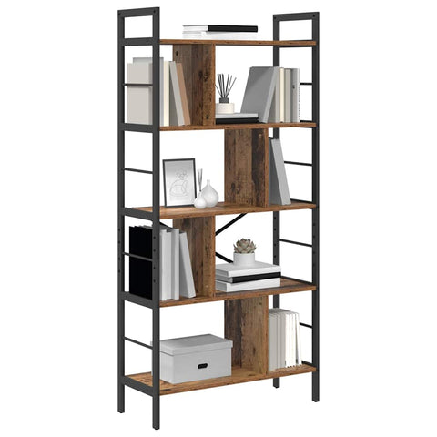 vidaXL Bookshelf Old Wood 75 x 30 x 156 cm Engineered Wood