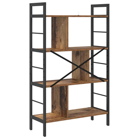 vidaXL Bookshelf Old Wood 75 x 30 x 123.5 cm Engineered Wood
