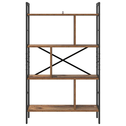 vidaXL Bookshelf Old Wood 75 x 30 x 123.5 cm Engineered Wood