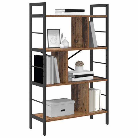 vidaXL Bookshelf Old Wood 75 x 30 x 123.5 cm Engineered Wood