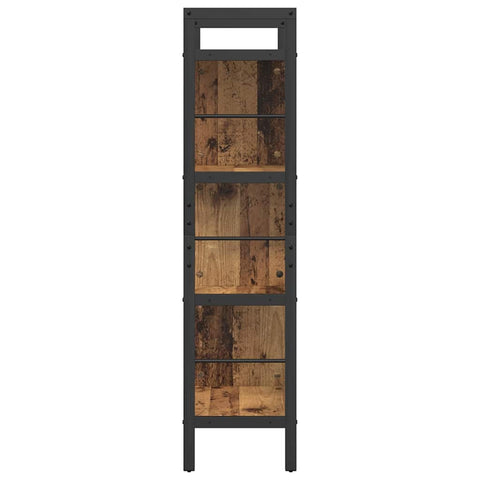 vidaXL Bookshelf Old Wood 75 x 30 x 123.5 cm Engineered Wood