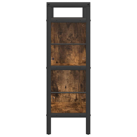 vidaXL Bookshelf Smoked Oak 75 x 30 x 91 cm Engineered Wood