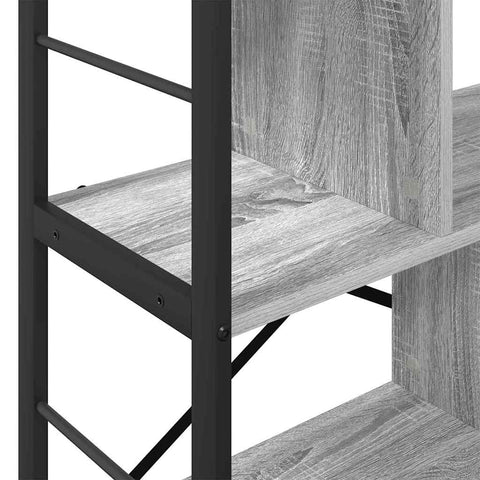 vidaXL Bookshelf Grey Sonoma 75 x 30 x 91 cm Engineered Wood