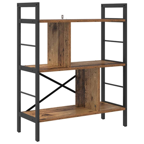 vidaXL Bookshelf Old Wood 75 x 30 x 91 cm Engineered Wood