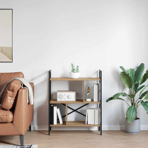 vidaXL Bookshelf Artisan Oak 75 x 30 x 91 cm Engineered Wood