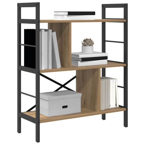 vidaXL Bookshelf Artisan Oak 75 x 30 x 91 cm Engineered Wood