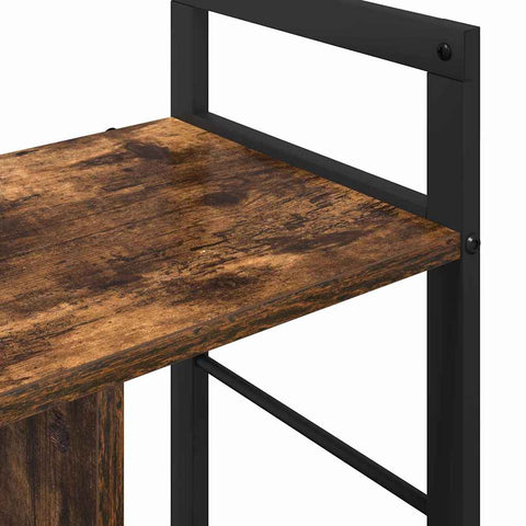 vidaXL Bookshelf Smoked Oak 75 x 30 x 58.5 cm Engineered Wood