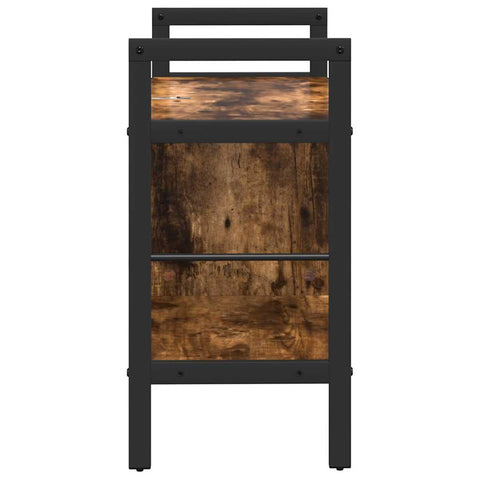 vidaXL Bookshelf Smoked Oak 75 x 30 x 58.5 cm Engineered Wood