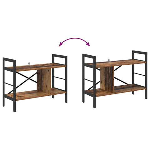 vidaXL Bookshelf Old Wood 75 x 30 x 58.5 cm Engineered Wood