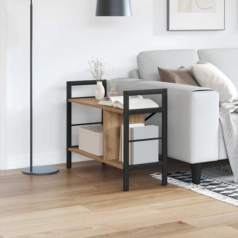 vidaXL Bookshelf Artisan Oak 75 x 30 x 58.5 cm Engineered Wood