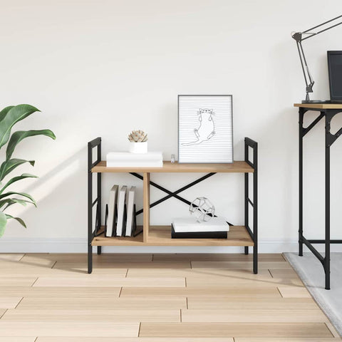 vidaXL Bookshelf Artisan Oak 75 x 30 x 58.5 cm Engineered Wood