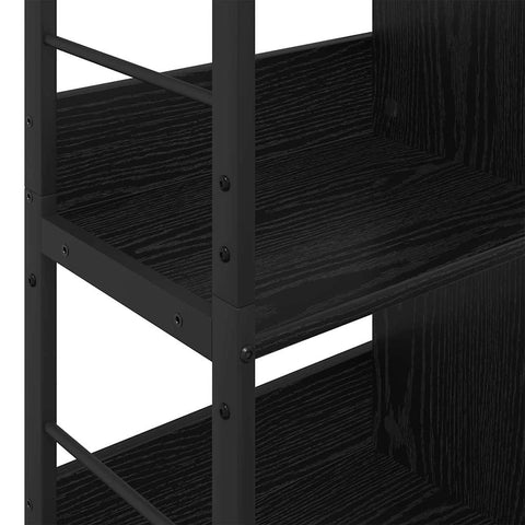 vidaXL Bookshelf Black Oak 82 x 32 x 144.5 cm Engineered Wood