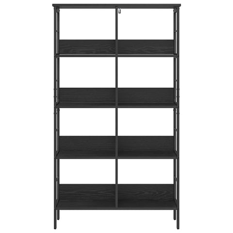 vidaXL Bookshelf Black Oak 82 x 32 x 144.5 cm Engineered Wood