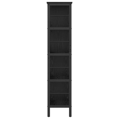 vidaXL Bookshelf Black Oak 82 x 32 x 144.5 cm Engineered Wood