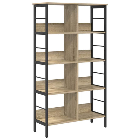 vidaXL Bookshelf Sonoma Oak 82 x 32 x 144.5 cm Engineered Wood