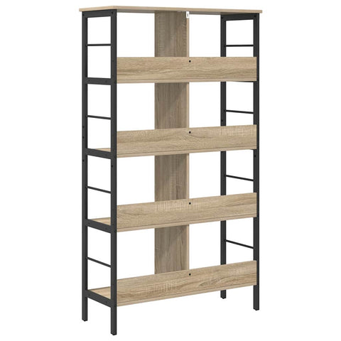 vidaXL Bookshelf Sonoma Oak 82 x 32 x 144.5 cm Engineered Wood